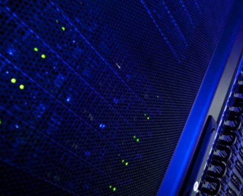 Data center with tape drives