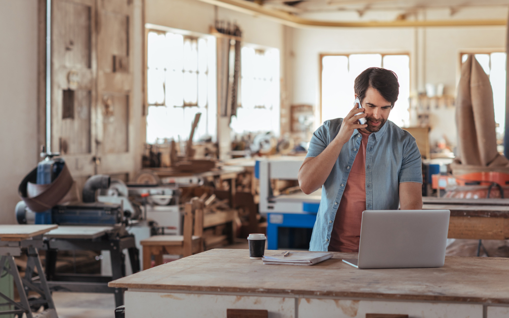 Small Business Owner On Laptop